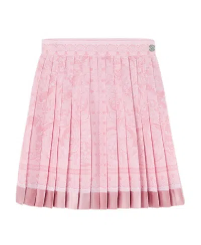 VERSACE VERSACE BAROCCO HIGH-WAIST PLEATED MINI SKIRT