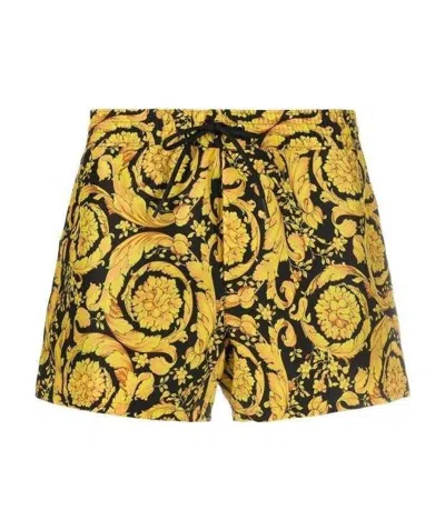 VERSACE VERSACE BAROCCO PRINTED SWIM SHORTS