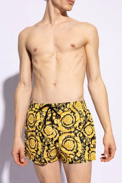 VERSACE VERSACE BAROCCO-PRINTED SWIM SHORTS