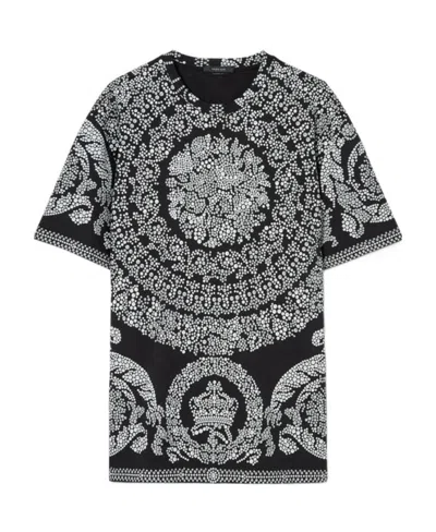 VERSACE BAROQUE-PRINT T-SHIRT