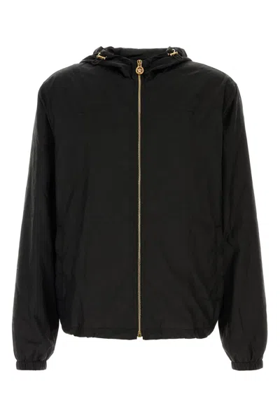 VERSACE VERSACE BLACK NYLON JACKET