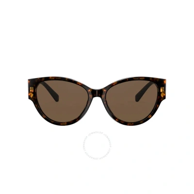 VERSACE VERSACE BROWN CAT EYE LADIES SUNGLASSES VE4368 108/73 56