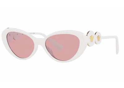 VERSACE CAT EYE SUNGLASSES IN WHITE (VE4433U/31484/54)