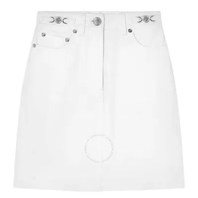VERSACE VERSACE COTTON DENIM A-LINE SKIRT
