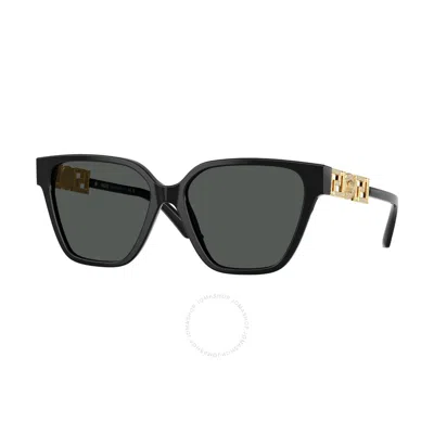 VERSACE VERSACE DARK GREY BUTTERFLY LADIES SUNGLASSES VE4471B GB1/87 56