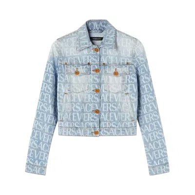 VERSACE VERSACE DENIM JACKET 'LIGHT BLUE' | WOMEN'S SIZE 38