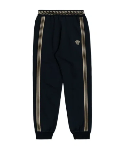 VERSACE VERSACE KIDS LOGO EMBROIDERED TRACK PANTS