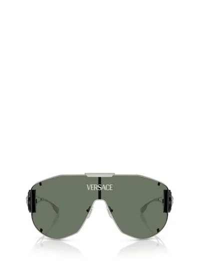 VERSACE VERSACE EYEWEAR SHIELD FRAME SUNGLASSES