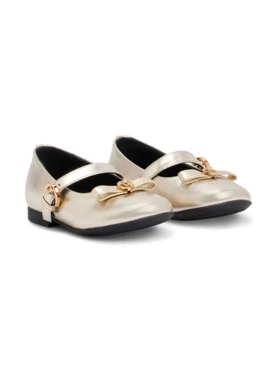 VERSACE GIANNI RIBBON BALLET FLATS