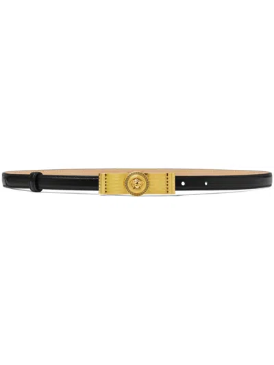 VERSACE GIANNI RIBBON LEATHER BELT