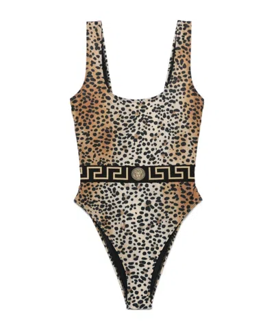 VERSACE VERSACE GRECA BORDER ONE-PIECE SWIMSUIT