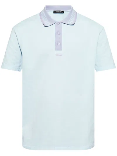 VERSACE GRECA-DETAIL POLO SHIRT