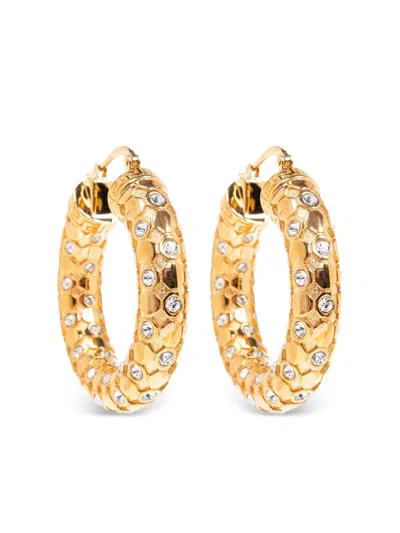 VERSACE GRECA-ENGRAVED HOOPS