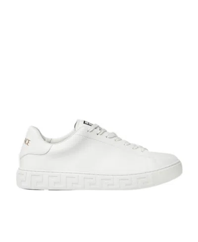 VERSACE VERSACE GRECA LACE-UP SNEAKERS