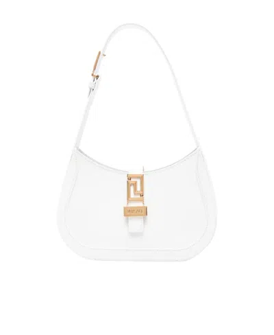VERSACE VERSACE GRECA GODDESS LOGO PLAQUE SMALL SHOULDER BAG