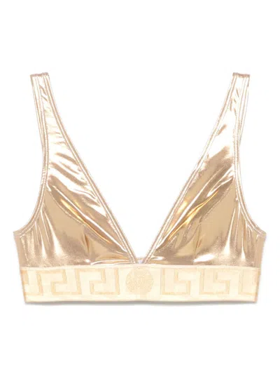 VERSACE GRECA UNDERBAND BIKINI TOP