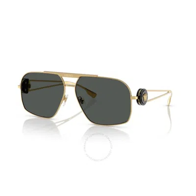 VERSACE VERSACE GREY NAVIGATOR MEN'S SUNGLASSES VE2269 100287 62
