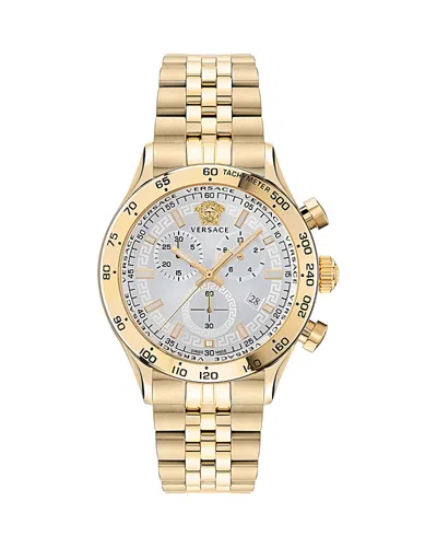 VERSACE HELLENYIUM CHRONOGRAPH BRACELET WATCH, 44MM
