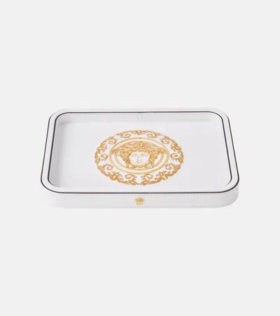 VERSACE HOME MEDUSA GALA BIG LEATHER TRAY
