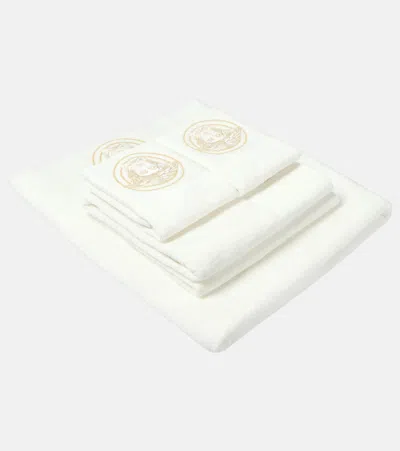 VERSACE HOME MEDUSA GALA SET OF 5 COTTON TERRY TOWELS