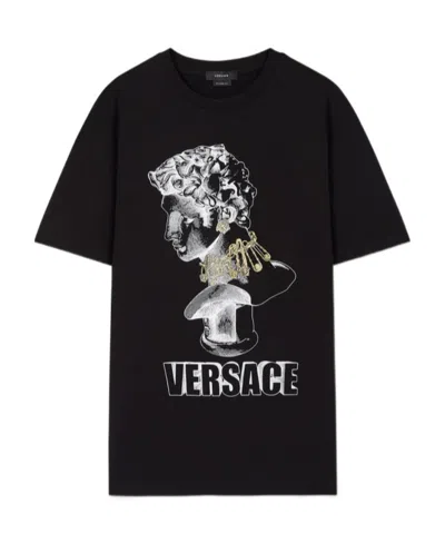 VERSACE VERSACE GRAPHIC PRINTED CREWNECK T-SHIRT