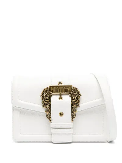 VERSACE JEANS COUTURE BAROQUE-BUCKLE SATCHEL BAG
