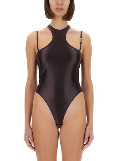 VERSACE JEANS COUTURE BODYSUIT WITH ROWING BACK