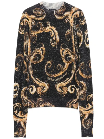 VERSACE JEANS COUTURE CHROMO COUTURE-PRINT SWEATER