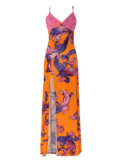 VERSACE JEANS COUTURE FLORAL-PRINT DRESS