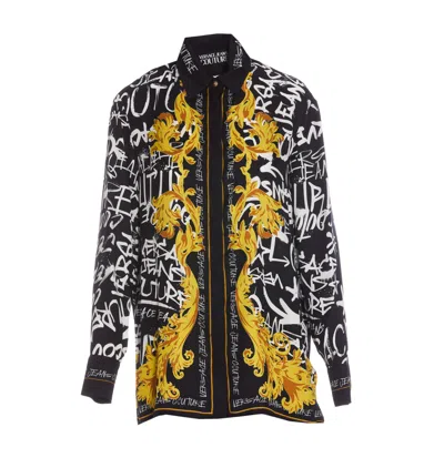 VERSACE JEANS COUTURE GRAFFITI LOGO SHIRT