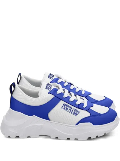 VERSACE JEANS COUTURE LOGO-APPLIQUÉ SNEAKERS
