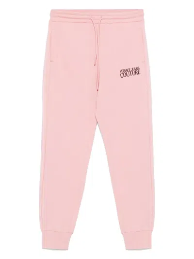 VERSACE JEANS COUTURE LOGO-EMBROIDERED TRACK PANTS