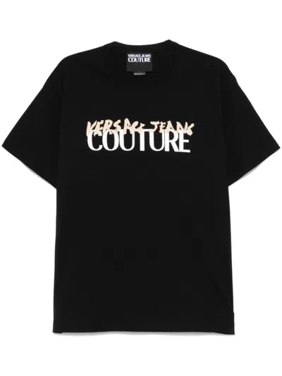 VERSACE JEANS COUTURE LOGO-PRINT T-SHIRT