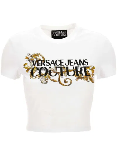 VERSACE JEANS COUTURE LOGO-PRINT T-SHIRT