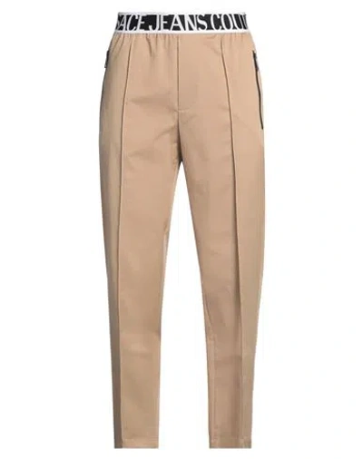 VERSACE JEANS COUTURE VERSACE JEANS COUTURE MAN PANTS SAND SIZE 32 COTTON, ELASTANE