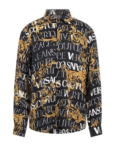 VERSACE JEANS COUTURE VERSACE JEANS COUTURE MAN SHIRT BLACK SIZE 42 VISCOSE