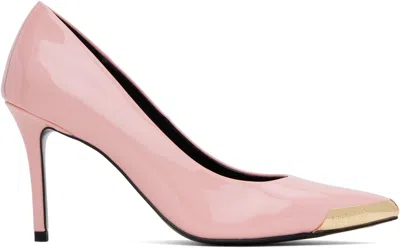 VERSACE JEANS COUTURE PINK SCARLETT PATENT HEELS