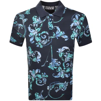 VERSACE JEANS VERSACE JEANS COUTURE POLO T SHIRT BLUE