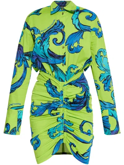 VERSACE JEANS COUTURE PRINTED MINI DRESS