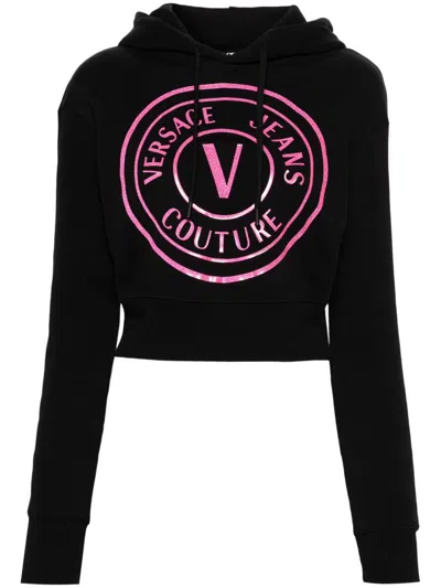 VERSACE JEANS COUTURE VERSACE JEANS COUTURE VEMBL GUMMY GLITTER SWEATSHIRTS