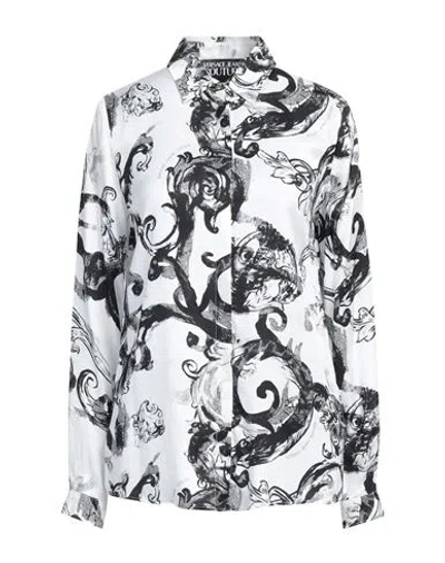 VERSACE JEANS COUTURE VERSACE JEANS COUTURE WOMAN SHIRT WHITE SIZE 14 VISCOSE