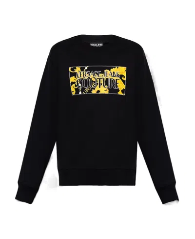 VERSACE JEANS VERSACE JEANS COUTURE LOGO PRINTED CREWNECK SWEATSHIRT