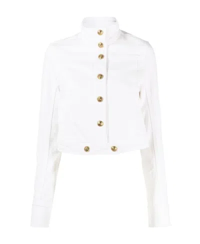 VERSACE JEANS LONG-SLEEVED DENIM JACKET