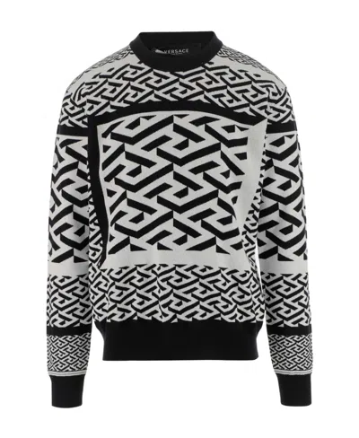 VERSACE LA GRECA KNITTED JUMPER