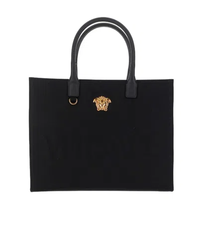 VERSACE VERSACE MEDUSA HEAD DETAILED TOTE BAG