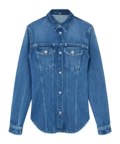 VERSACE VERSACE LA MEDUSA '95 DENIM SHIRT