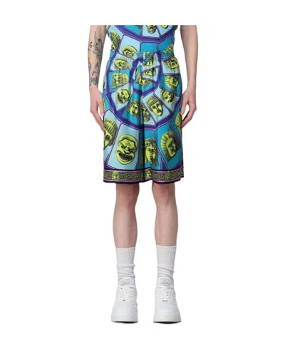 VERSACE VERSACE LE MASCHERE STRAIGHT LEG SHORTS