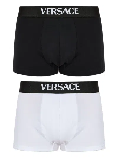 VERSACE LOGO-BAND BOXER (PACK OF TWO)