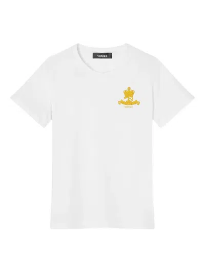 VERSACE LOGO-EMBELLISHED T-SHIRT