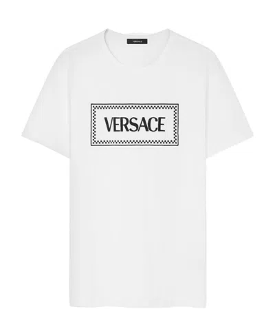 VERSACE VERSACE LOGO PRINTED CREWNECK T-SHIRT